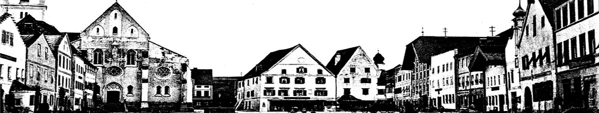 Historische Ansicht Marktplatz Aidenbach  