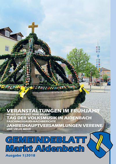 Titelseite Gemeindeblatt Aidenbach 2018-01